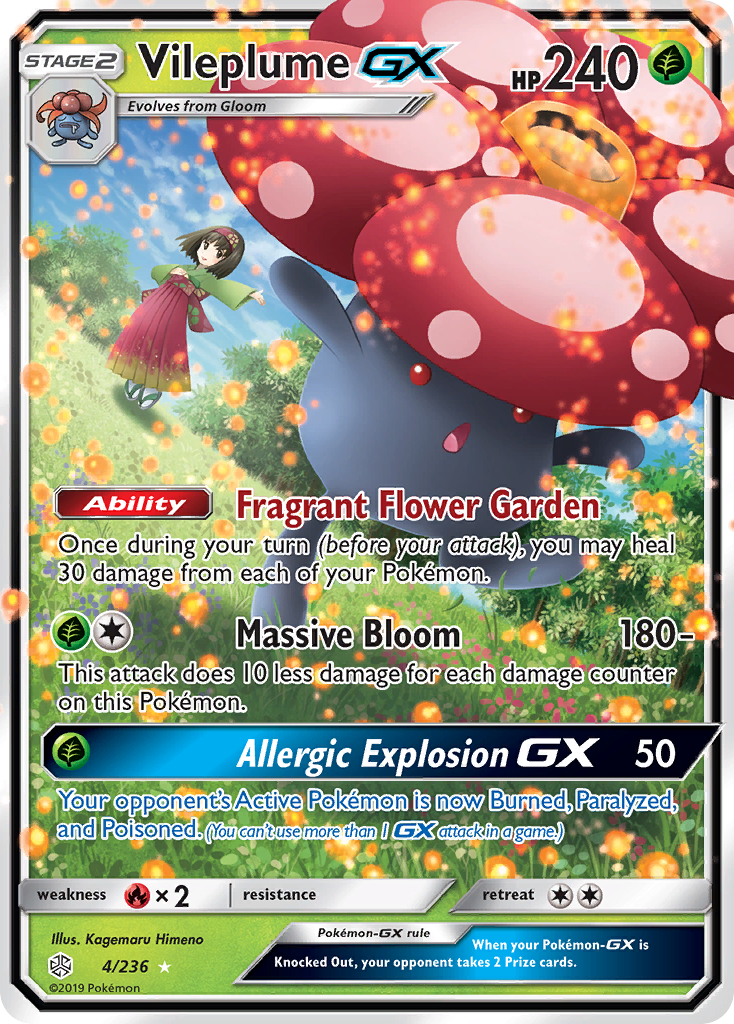 Vileplume GX (4/236) [Soleil et Lune : Éclipse cosmique] 